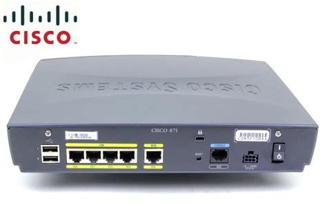 Маршрутизатор Cisco 871-K9 без блока питания
