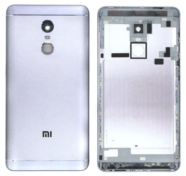 Задня кришка батареї Xiaomi Redmi Note 4, Redmi Note 4X, сірий колір, Original з бічними кнопк