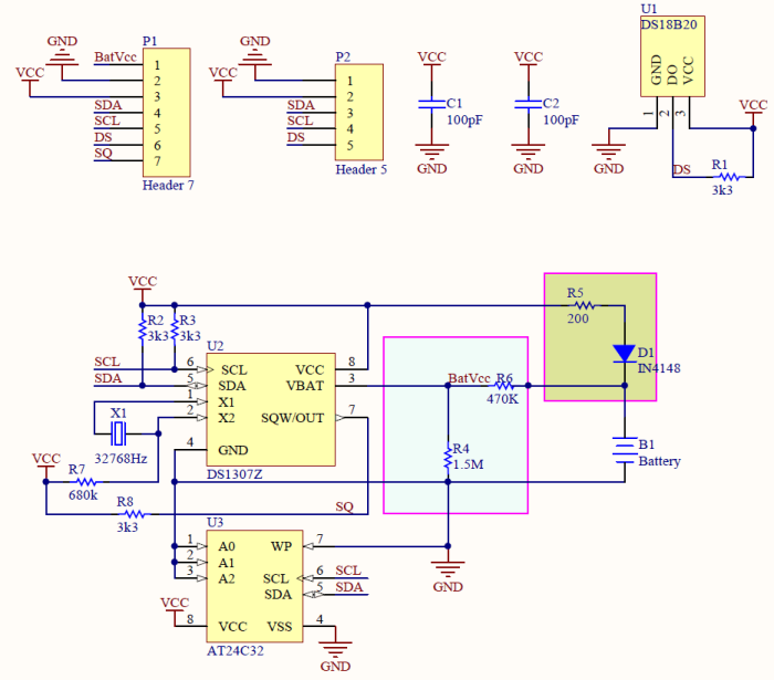 Tiny RTC DS1307 I2C for Arduino HW-111