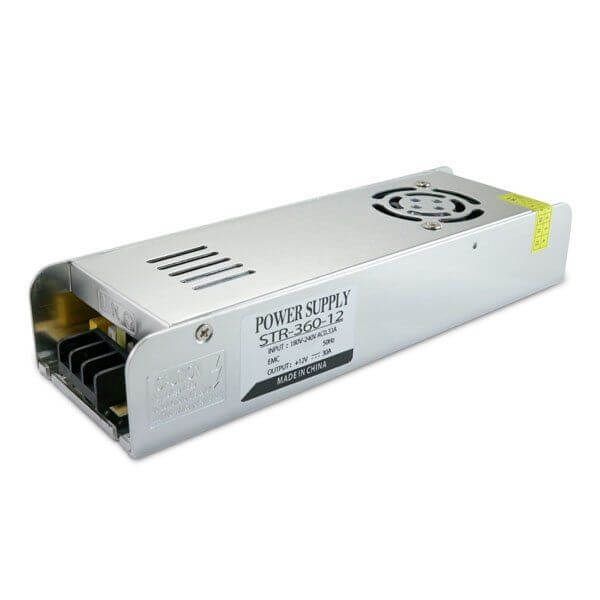 Блоки живлення OEM DC12 360W 30А STR-360-12 IP20 Slim перфорированный