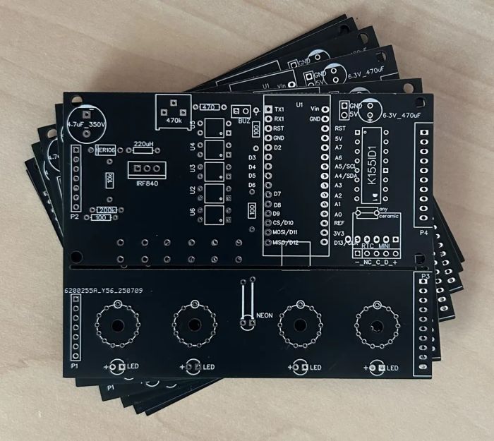 Плата для годинників на газорозрядних індикаторах Ин-14